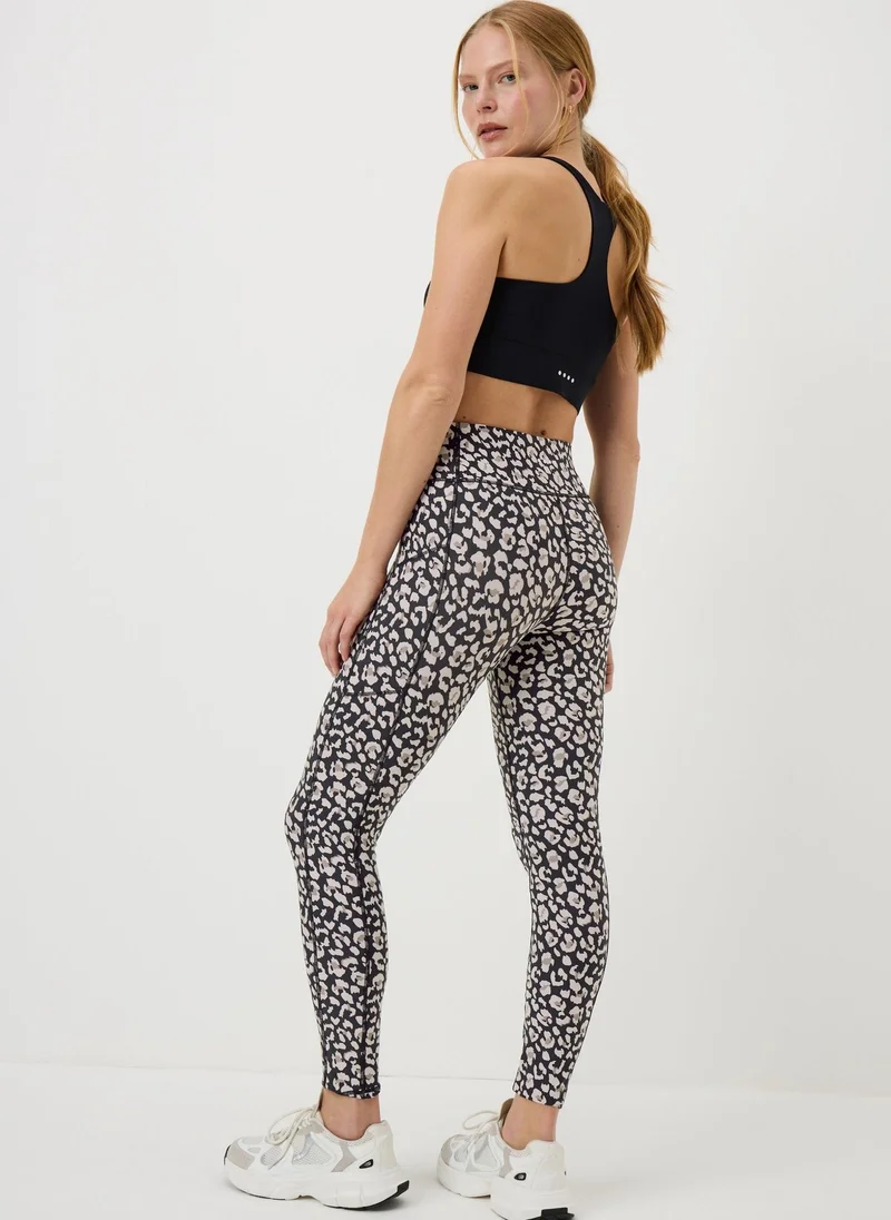 Matalan Souluxe Black Leopard Leggings